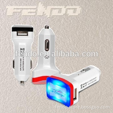 5V 3.1A Dual USB car charger, promotional USB car charger,portable USB charger